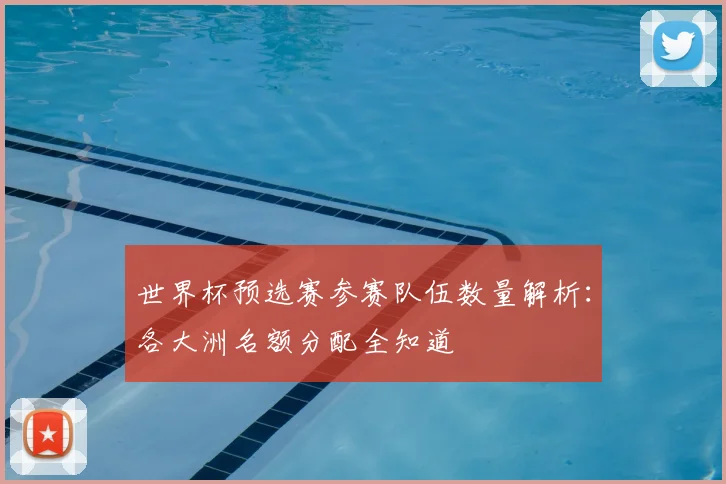 世界杯预选赛参赛队伍数量解析：各大洲名额分配全知道