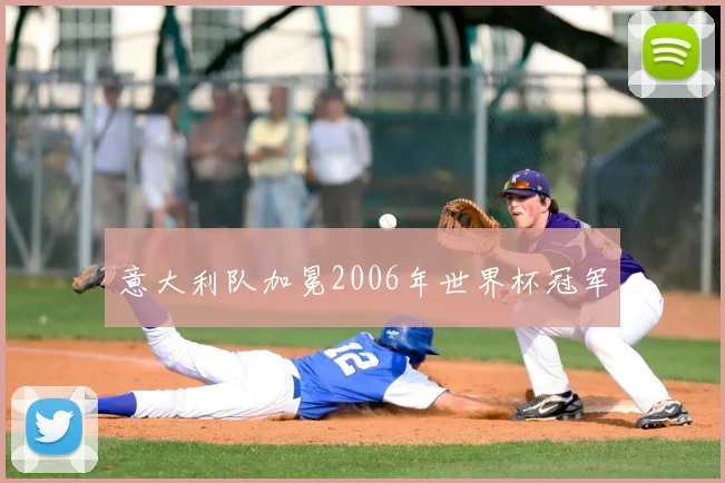 意大利队加冕2006年世界杯冠军