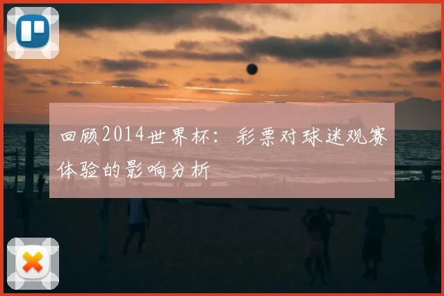 回顾2014世界杯：彩票对球迷观赛体验的影响分析