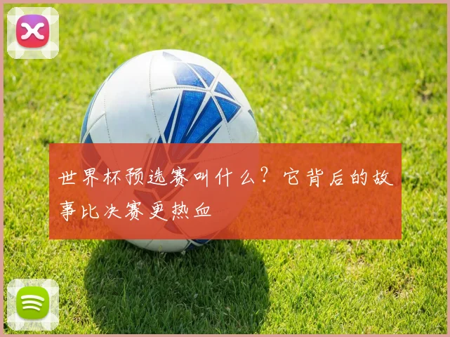 世界杯预选赛叫什么?它背后的故事比决赛更热血